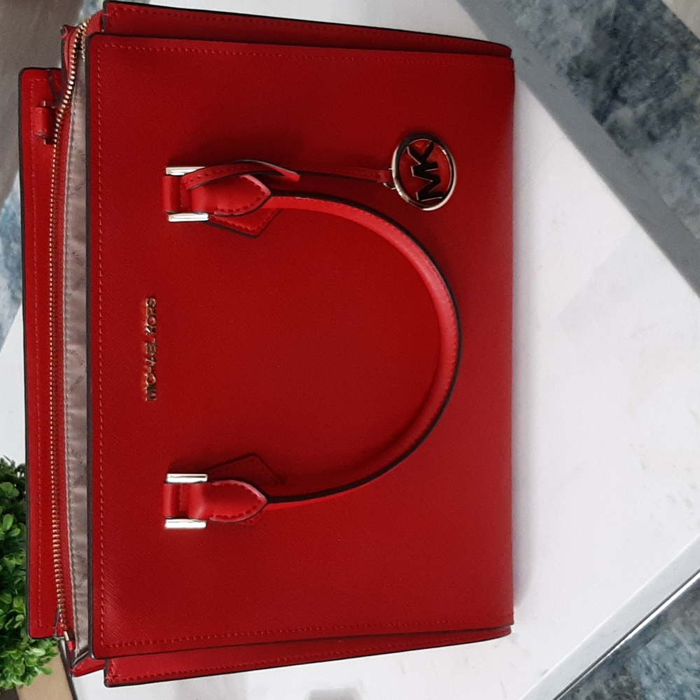 Michael kors red handbag